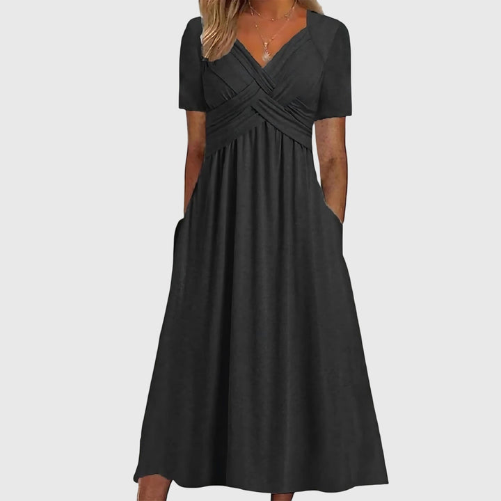 Isabella | Elegantes Midikleid Sommer – Figurschmeichelnd, Mit Integrierter Bauchkontrolle &amp; A-Linie 4