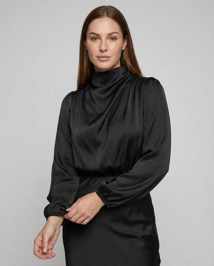Isabella | Elegantes, Fließendes &amp; Stilvolles Damen-Satinkleid 1