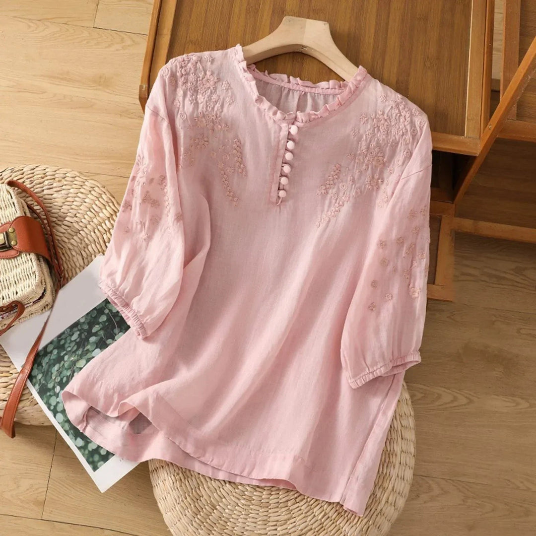 Isabella | Romantische und zeitlose Blumenmuster Bluse 2
