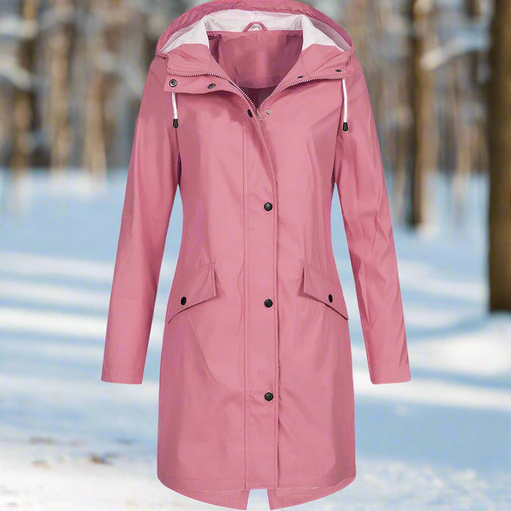 Isabella | Wetterfeste & Bequeme Damen Regenjacke mit Kapuze 3