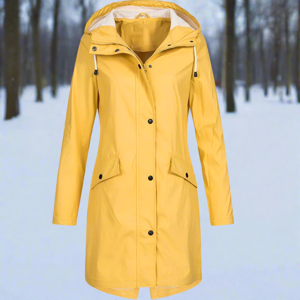 Isabella | Wetterfeste & Bequeme Damen Regenjacke mit Kapuze 4