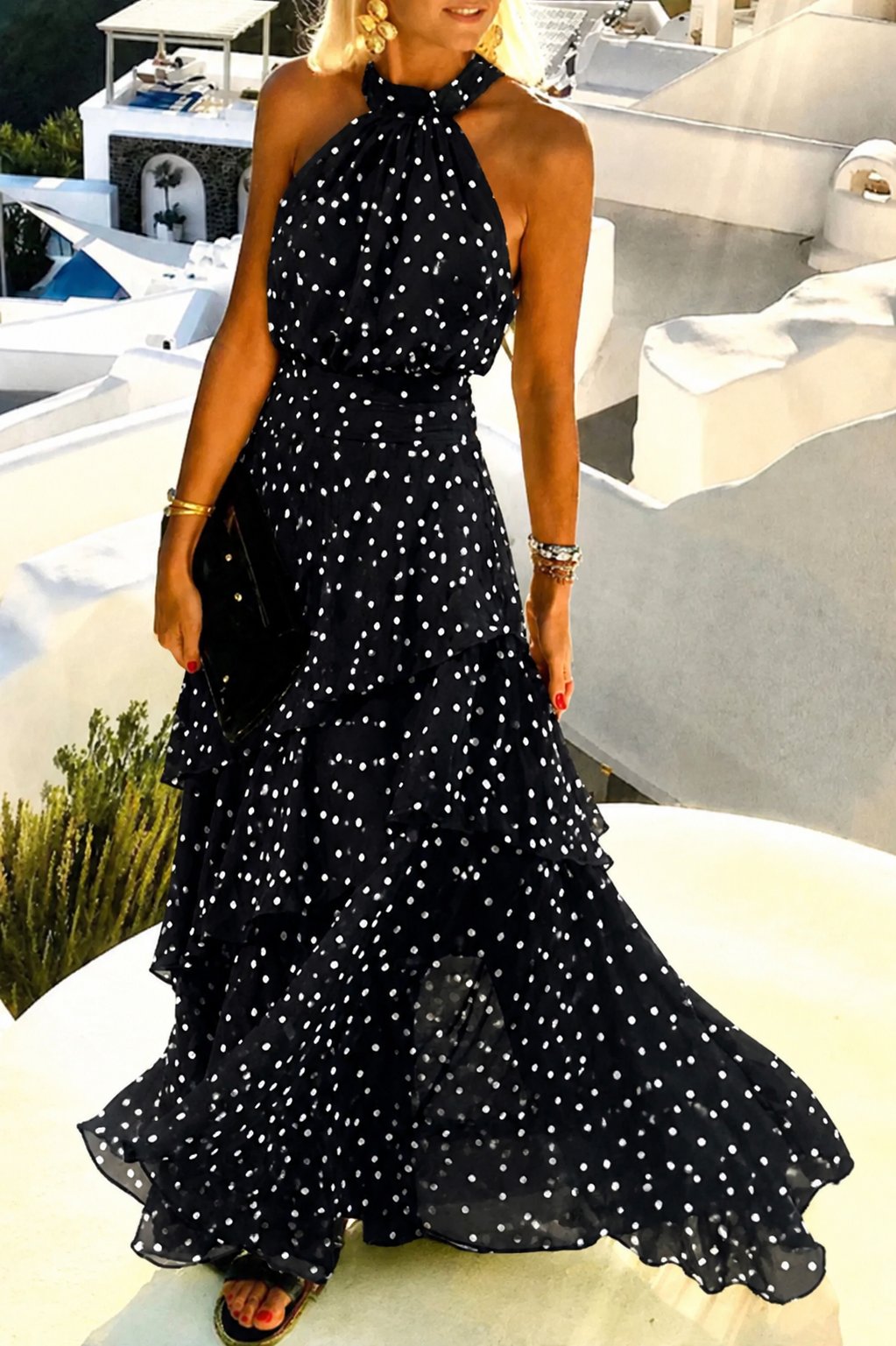 Isla | Elegantes, Fließendes &amp; Dramatisches Neckholder-Maxikleid 3