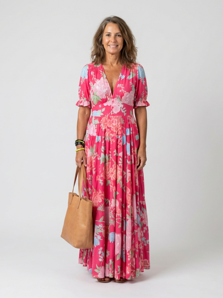 Isla | Elegantes, Florales & Feminines Damenkleid – Perfekt für Hochzeitsgast und Festliche Anlässe 0