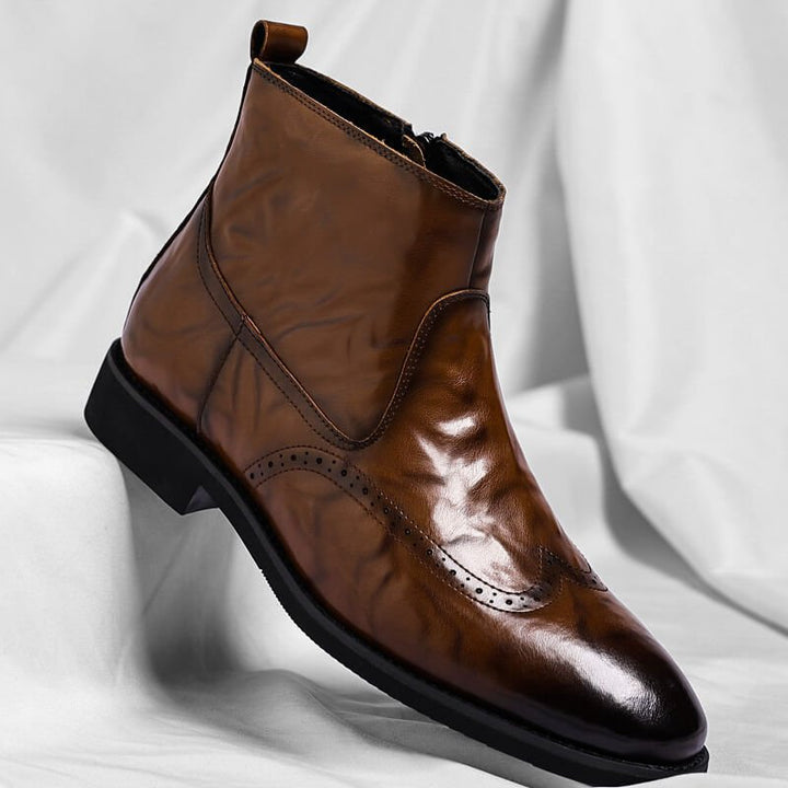James | Elegante und bequeme italienischem Leder Stiefel 0