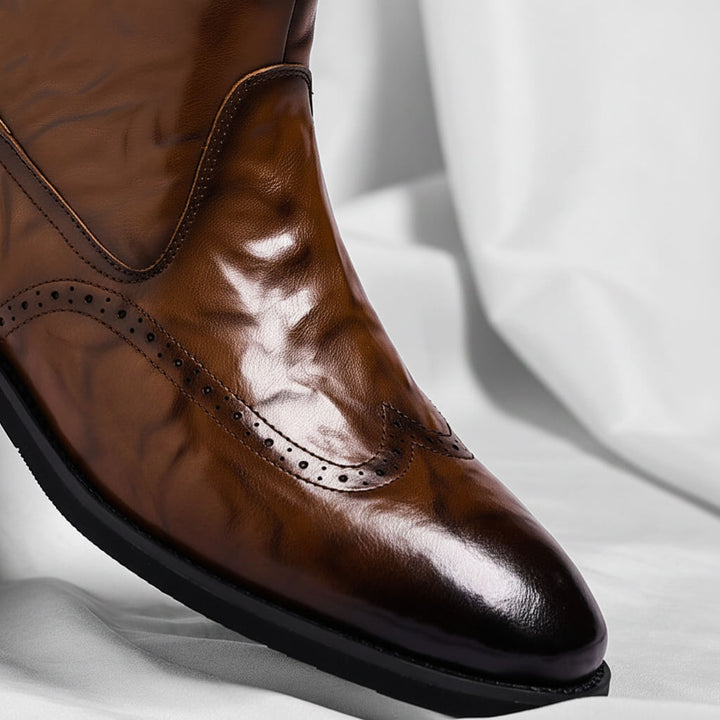 James | Elegante und bequeme italienischem Leder Stiefel 2