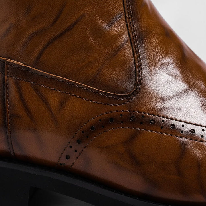 James | Elegante und bequeme italienischem Leder Stiefel 4