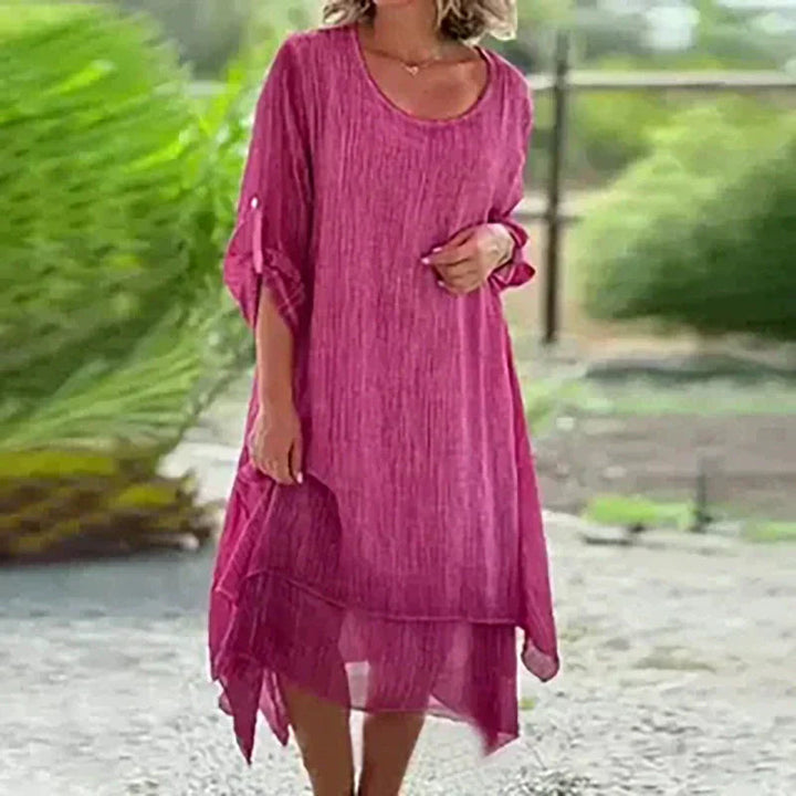 Jana | Elegantes, Fließendes & Atmungsaktives Damenkleid – Perfekt für Sommerliche Anlässe 0