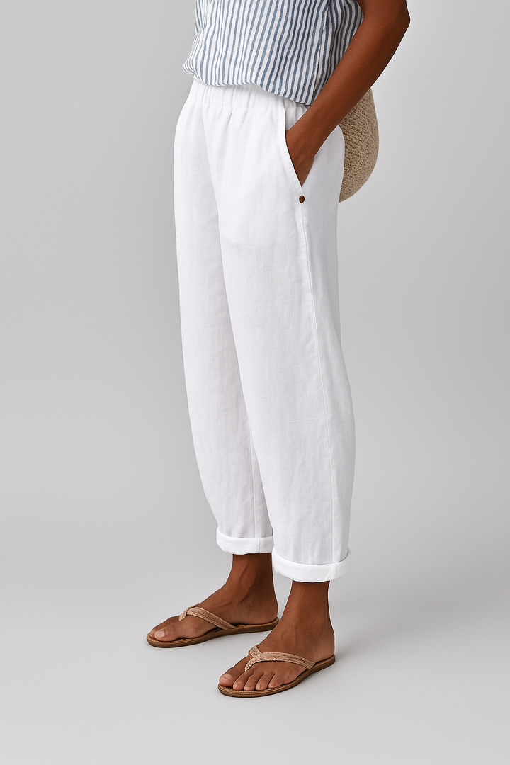 Jasmin | Atmungsaktive, Elegante & Bequeme Damenhose - Hochwertige Stoffhose für Büro und Freizeit 5