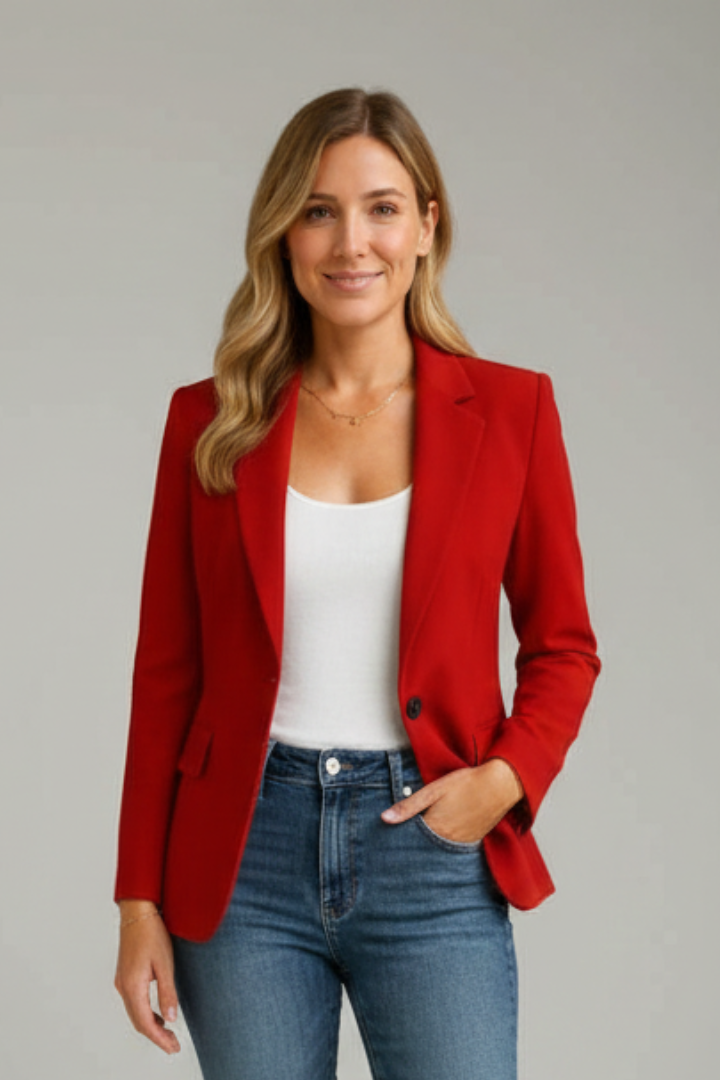 Jasmin | Eleganter Maßgeschneiderter Blazer Damen mit Fallendem Revers 0