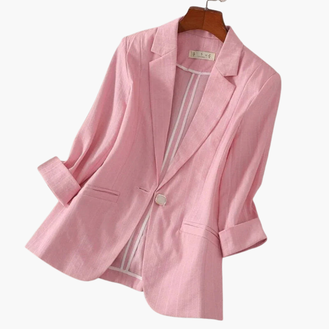 Jasmin | Eleganter, Maßgeschneiderter Blazer Damen in Zartrosa 0
