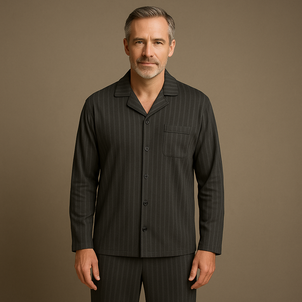 Jason | Bequemer und stylischer Herren-Pyjama mit Streifen 2