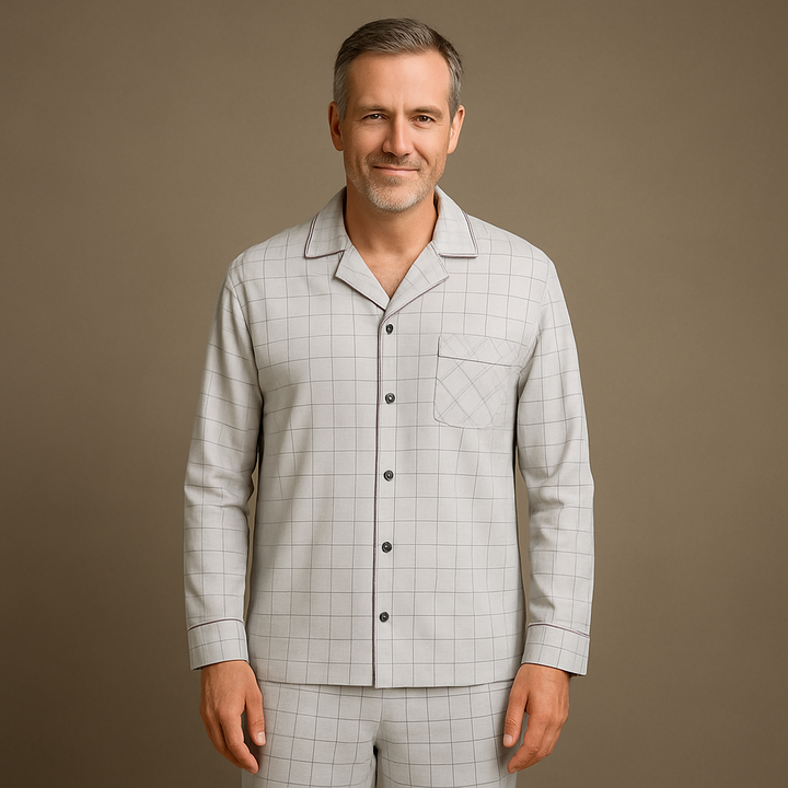 Jason | Bequemer und stylischer Herren-Pyjama mit Streifen 3