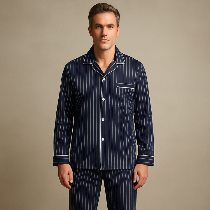 Jason | Bequemer und stylischer Herren-Pyjama mit Streifen 4