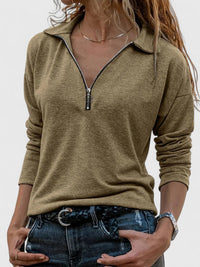 Leonie | Lässiges Sweatshirt Mit Reißverschluss Für Damen