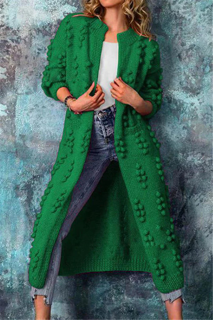 Johanna | Trendiger und stilvoller langer Strickjacke 2