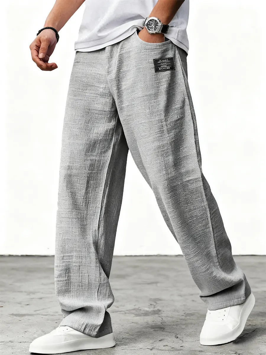 Jovian | Leinenhose Herren Atmungsaktiv Relaxed Fit Sommer Stil 4