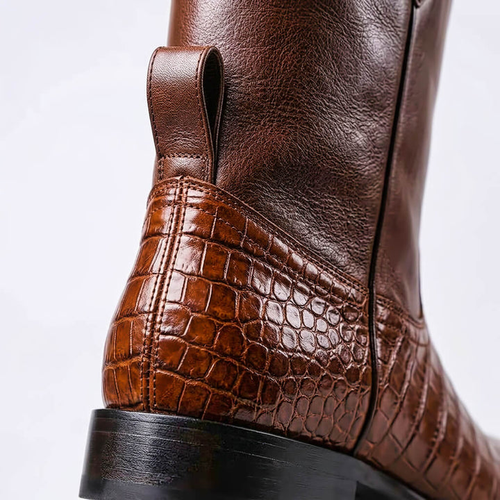 Julia | Bequeme und Vintage strukturiertem Leder Stiefel 2