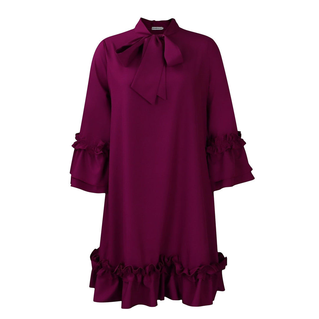 Julia | Elegantes und romantisches Rüschen Tunika Kleid 0