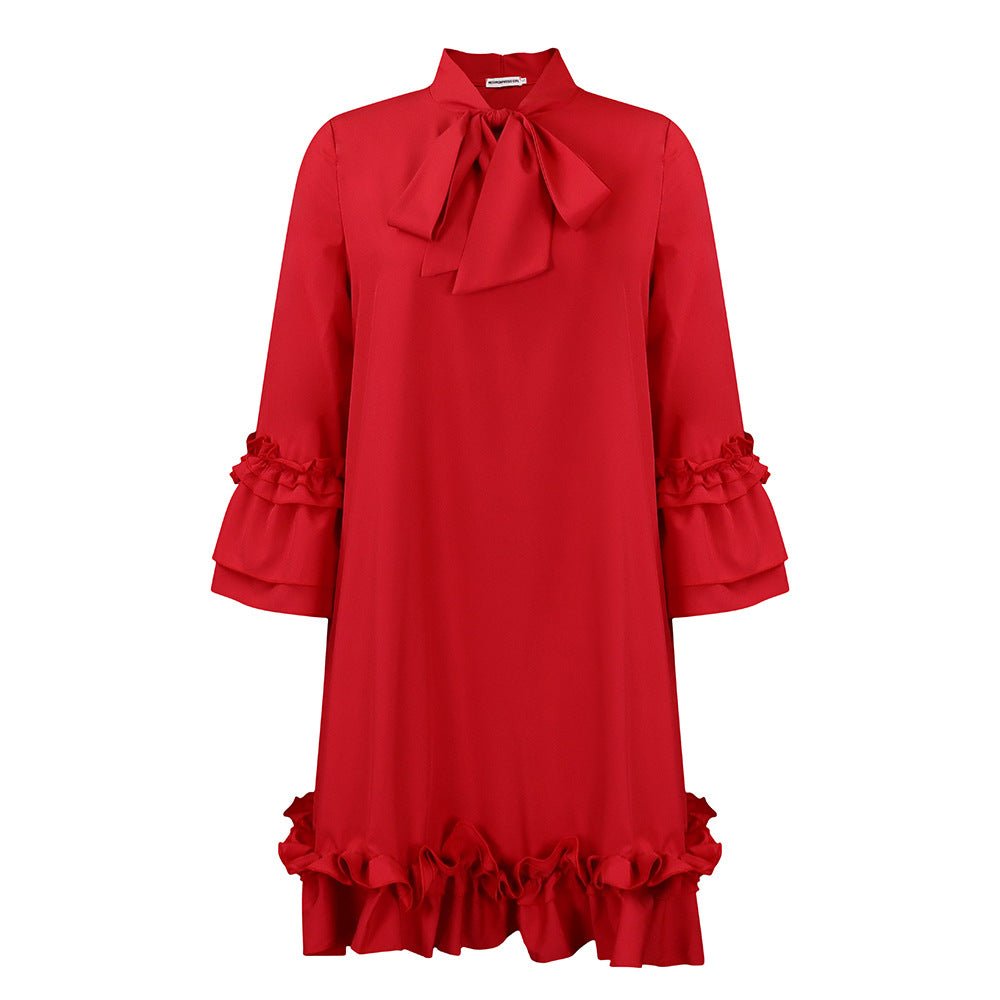 Julia | Elegantes und romantisches Rüschen Tunika Kleid 9