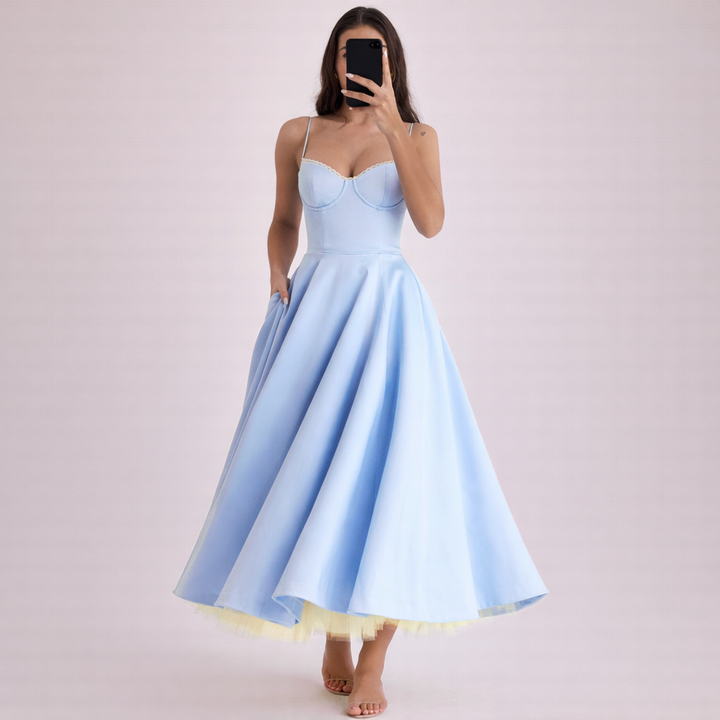 Julia | Preiswertes und fließendes Midikleid 5