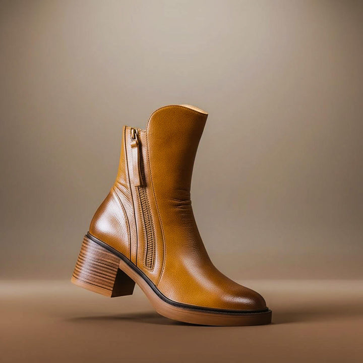 Julia | Stilvolle und komfortable Lederstiefeletten 0