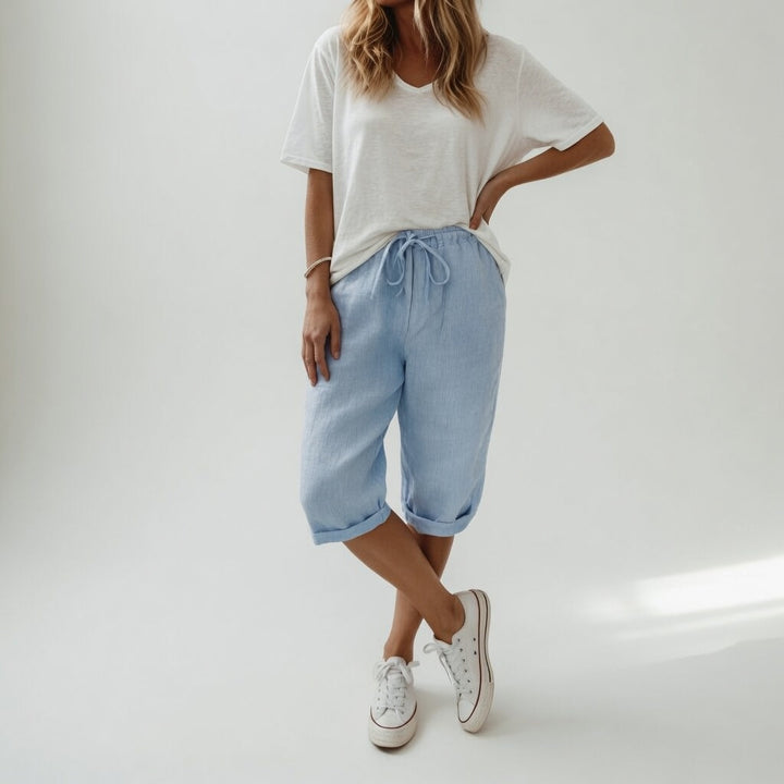 Julians | Atmungsaktive, Lässige & Stilvolle Bermuda Shorts Damen Knielang 1