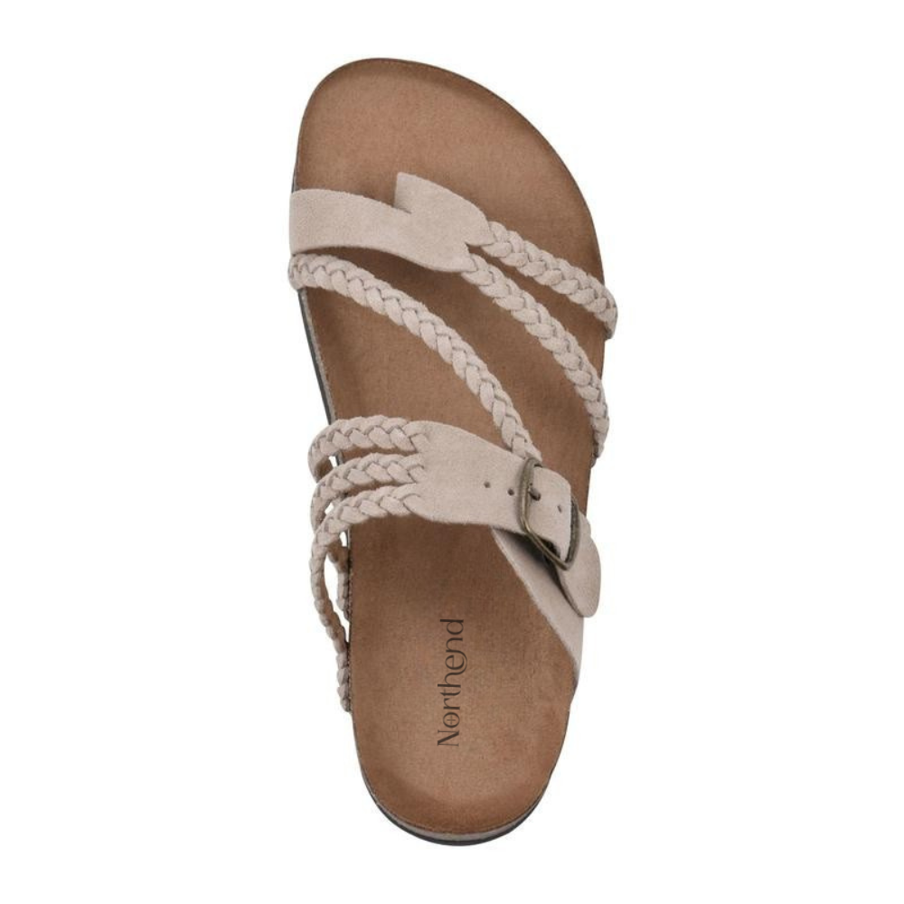 Juna | Bequeme Damensandalen aus Wildleder mit Anatomischem Fußbett 1