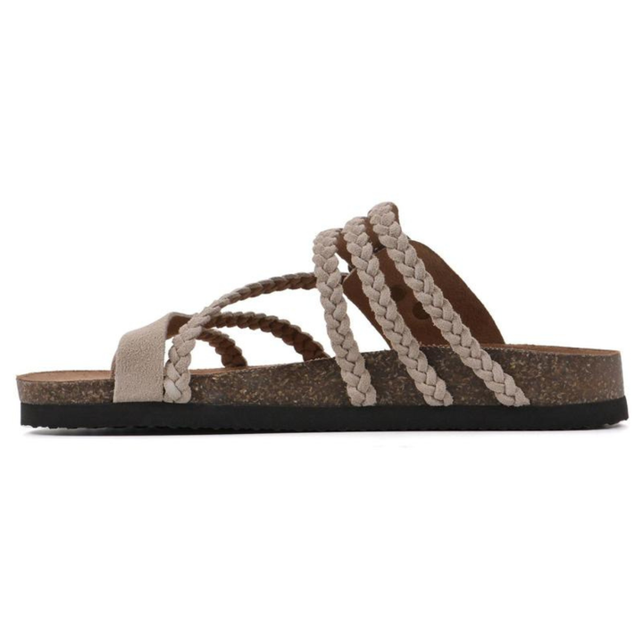 Juna | Bequeme Damensandalen aus Wildleder mit Anatomischem Fußbett 4