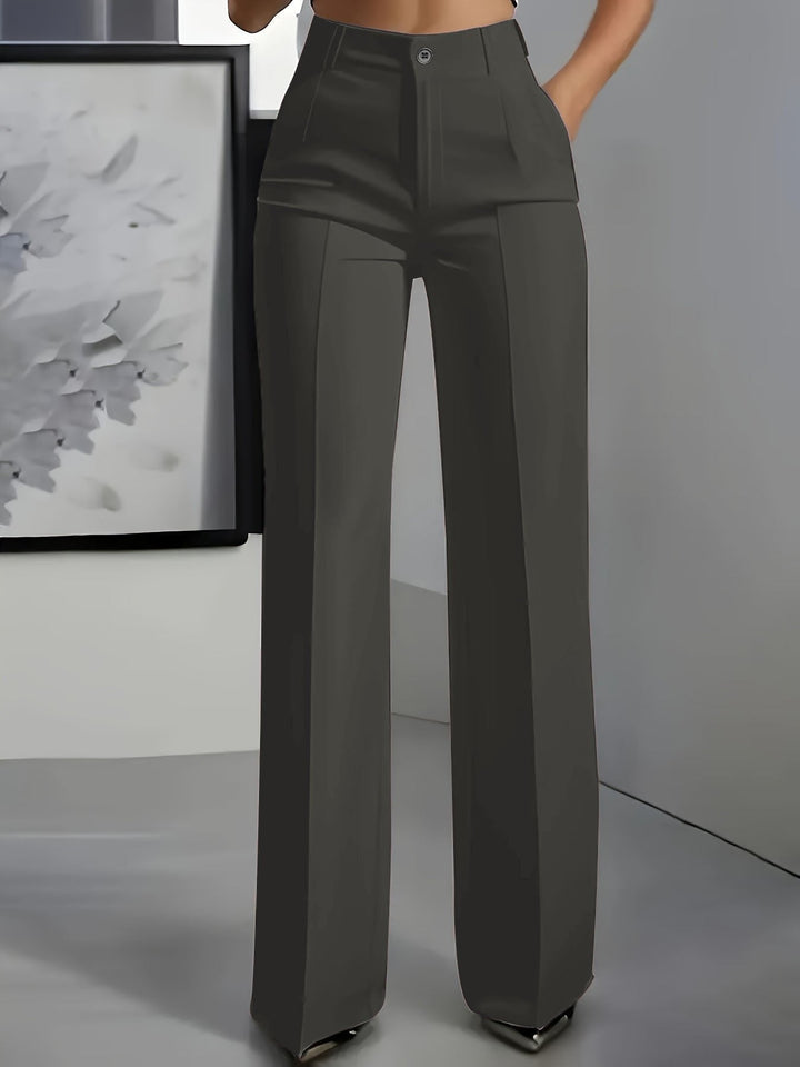 Juna | Elegante, Hochtaillierte Weiße Hose Damen – Weit & Komfortabel für Stilvolle Looks 2