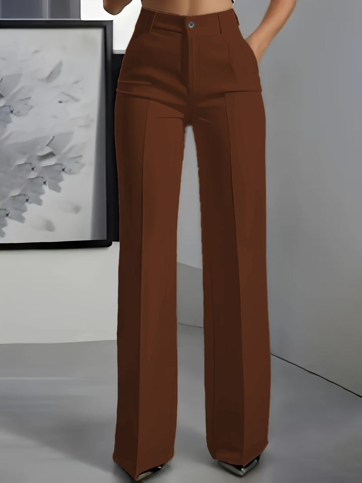 Juna | Elegante, Hochtaillierte Weiße Hose Damen – Weit & Komfortabel für Stilvolle Looks 5