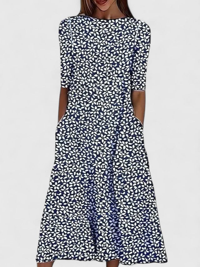 Karelieth | Elegant, Bequem & Zeitloses Midikleid Sommer für Jeden Anlass 2