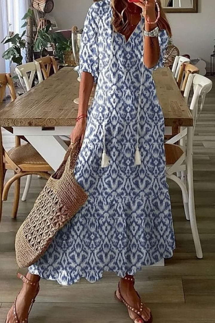 Karolin | Elegantes Maxikleid mit romantischem 6