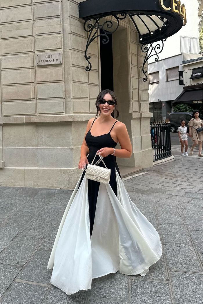 Karolin | Stilvolles und fließendes Spitzen Hochzeitsgästekleid 1