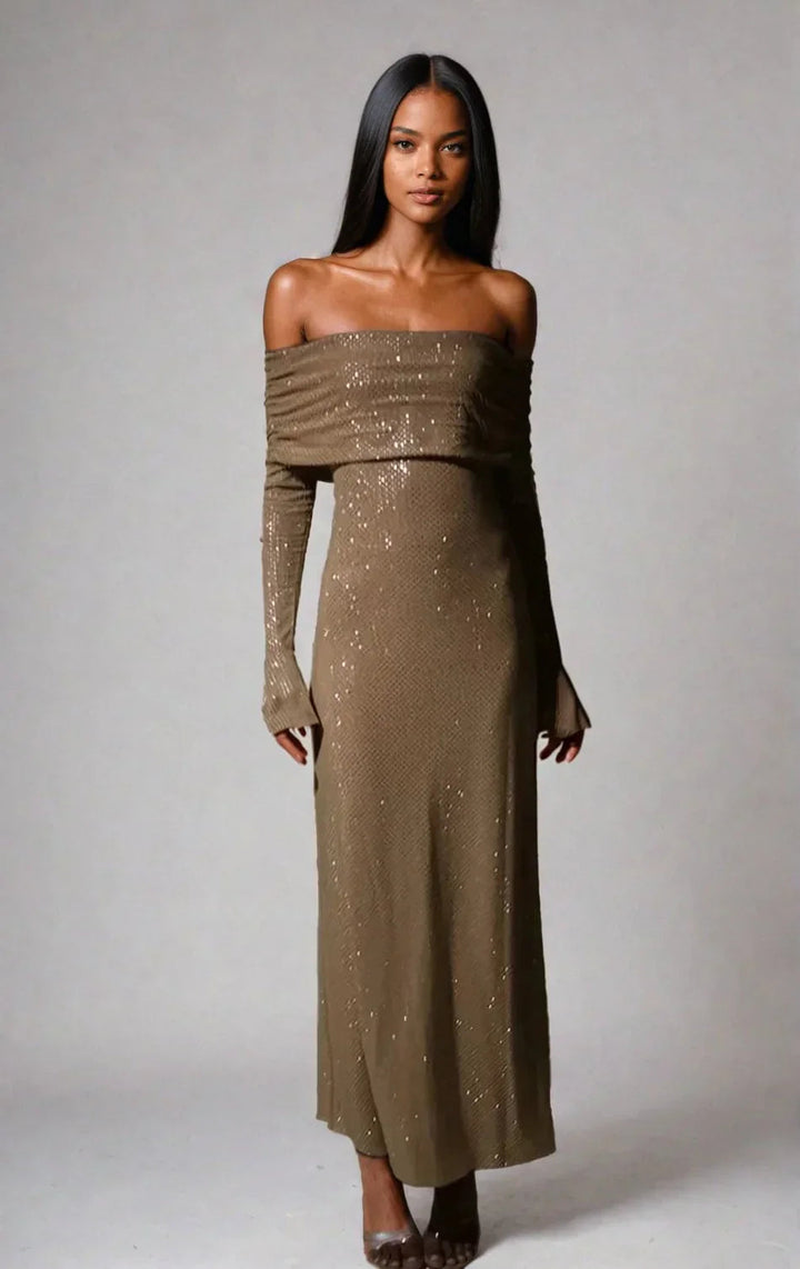 Katharina | Bequemes und modernes Damen Glitzerkleid 1