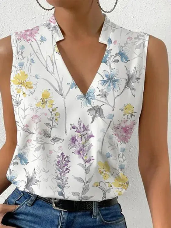 Katia | Damenoberteil Elegante Oberteile Damen V-Ausschnitt Locker Casual 1