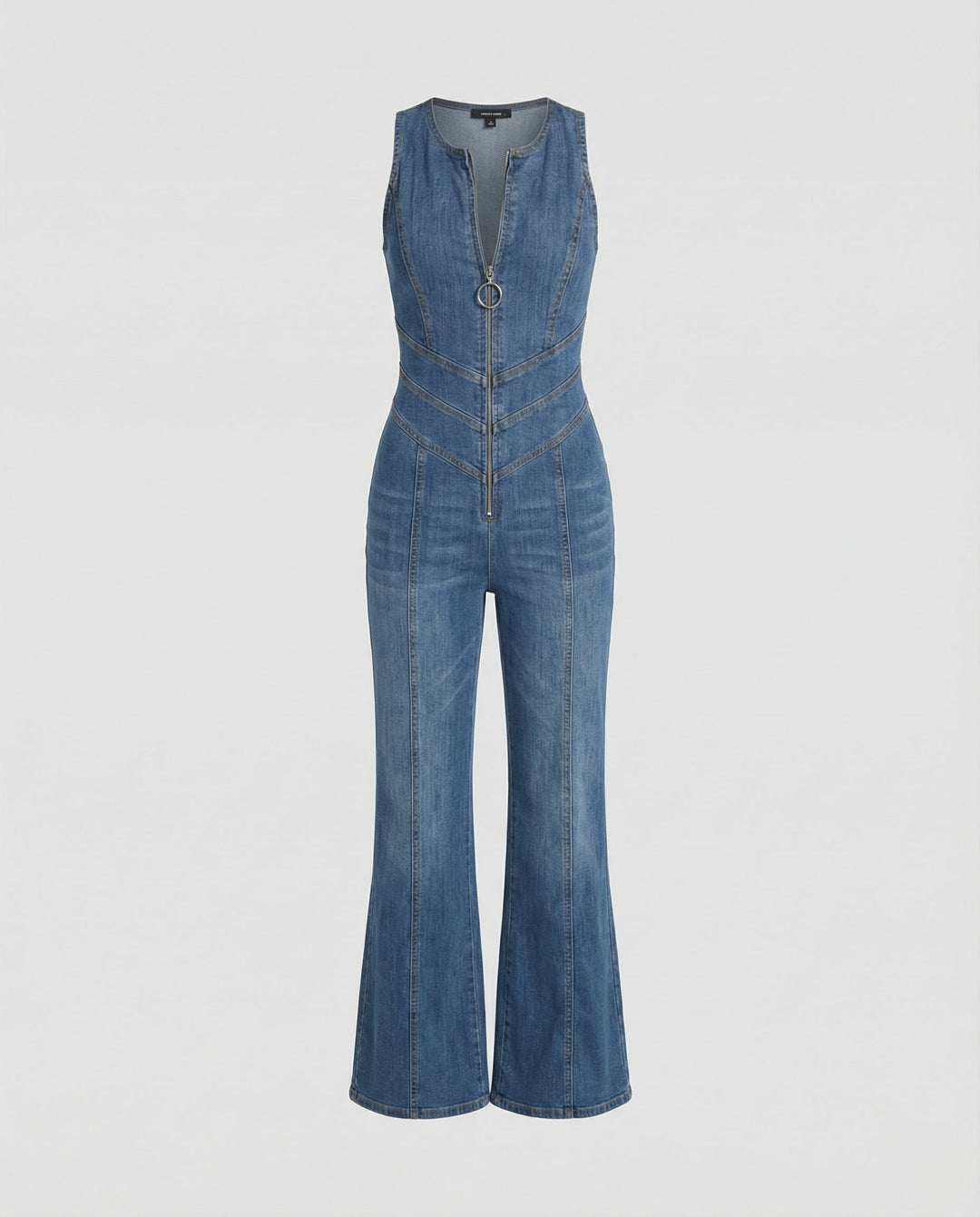 Katrin | Eleganter, Figurbetonter Damen Denim Jumpsuit 1