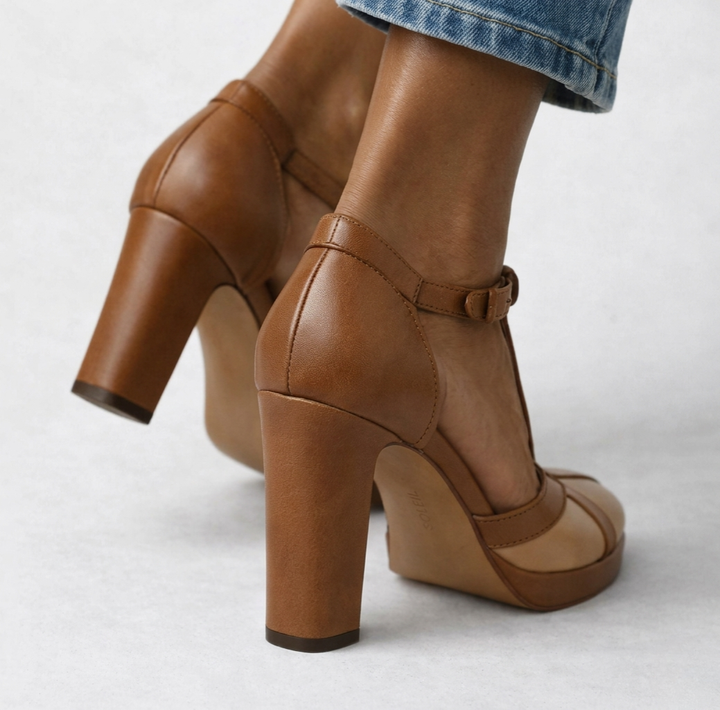 Kira | Bequeme, Elegante & Zeitlose Damen Pumps in Schwarz und Beige 3