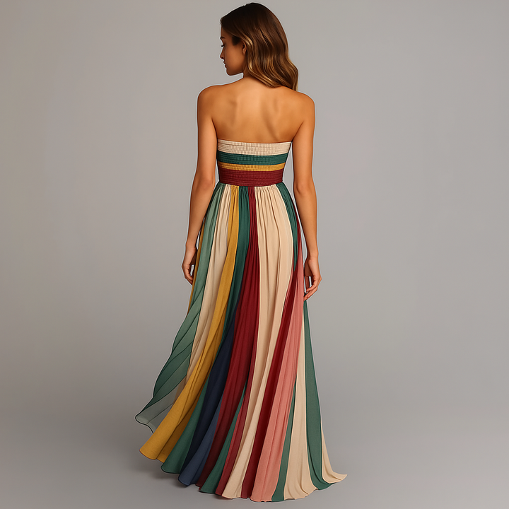 Kira | Luftiges, Elegantes Damen Maxikleid – Farbintensiv für Festliche Anlässe 3