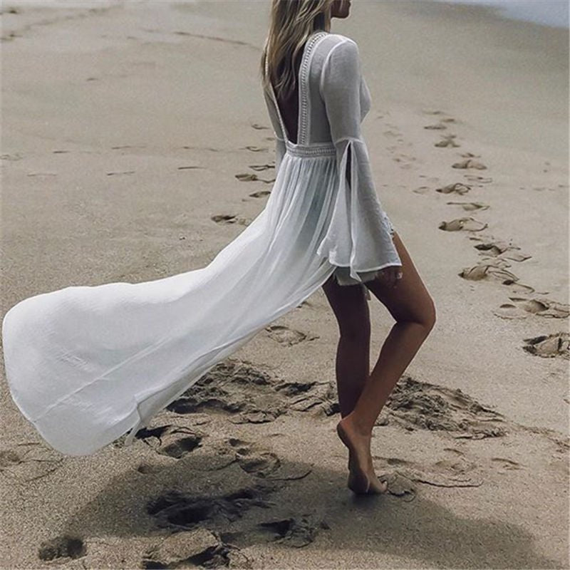 Klaudia | Elegantes und luftiges Maxi Strandkleid 2