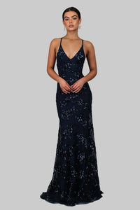 Christin | Glamouröses und funkelndes Maxikleid für Damen