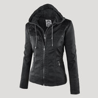 Ava | Stilvolle wetterfeste Damen Kunstlederjacke