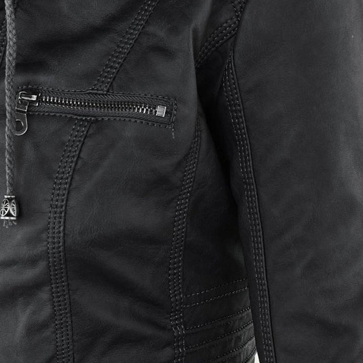 Lara | Wetterfeste, Stilvolle Damenjacke mit Abnehmbarer Kapuze 3