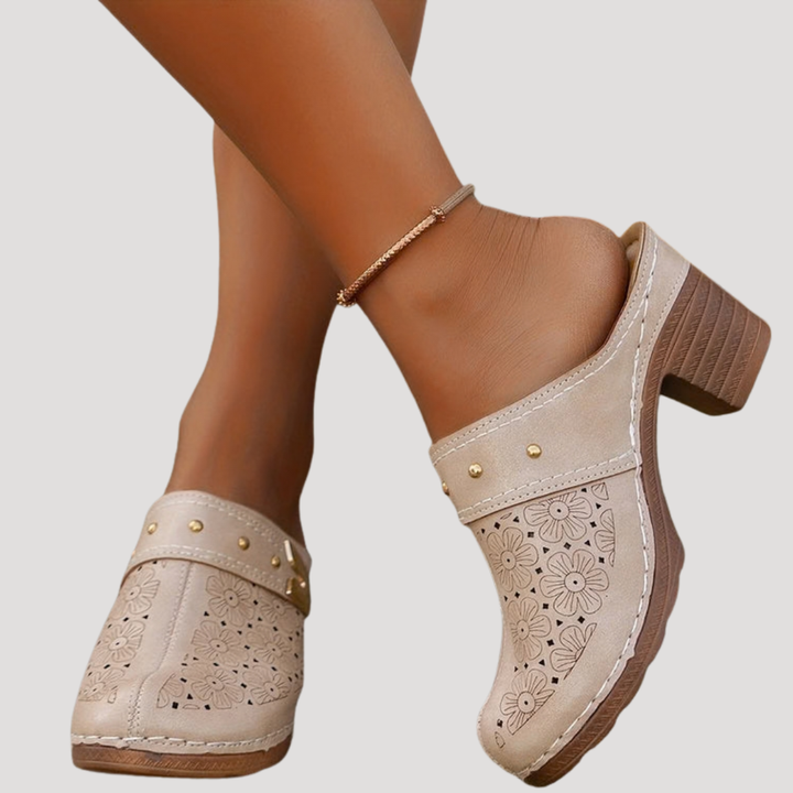 Laura | Modische und vielseitige Clogs mit Blockabsatz 4