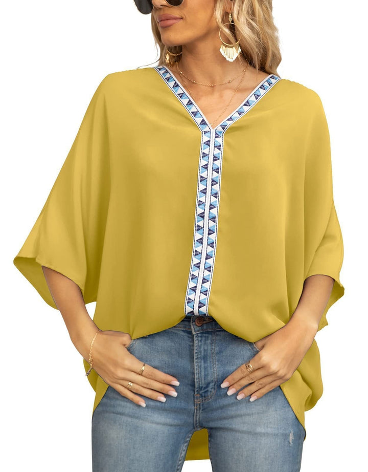 Laura | Stilvolle und atmungsaktive geometrischem Muster Tunika Top 4