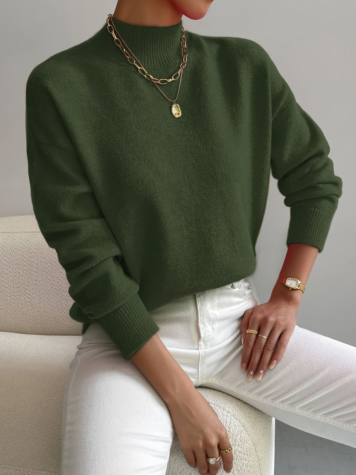 Layla | Damen-Rollkragenpullover mit lockerer Passform und langen Ärmeln 7