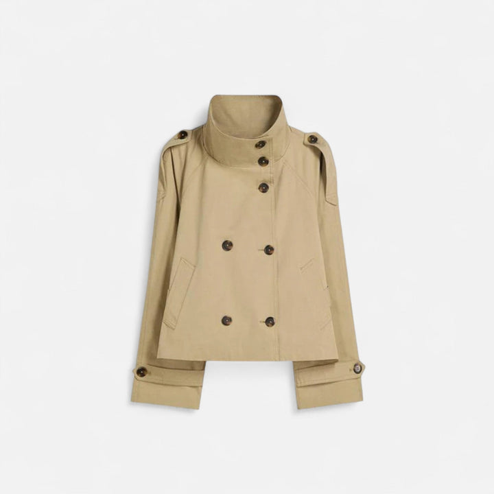Lena | Eleganter und zeitloser kurzer Damen-Trenchcoat 0
