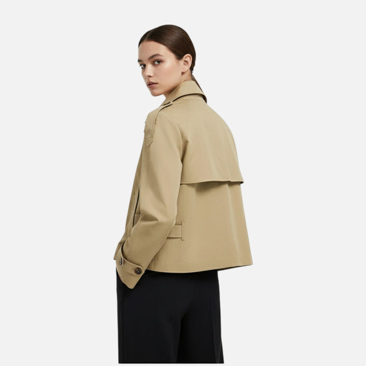 Lena | Eleganter und zeitloser kurzer Damen-Trenchcoat 2