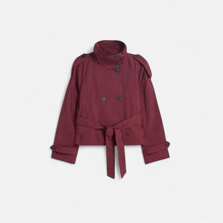 Lena | Eleganter und zeitloser kurzer Damen-Trenchcoat 4