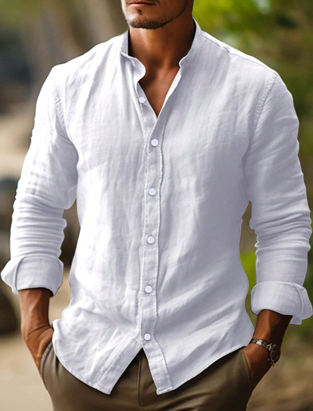 Leon | Leinenhemd Herren Sommer Atmungsaktiv Elegant Bequem Fit 6