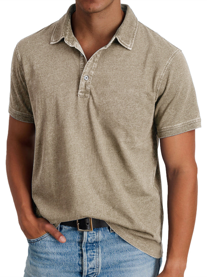 Leon | Poloshirt Herren Elegant Baumwolle Regular Fit Stylish 5